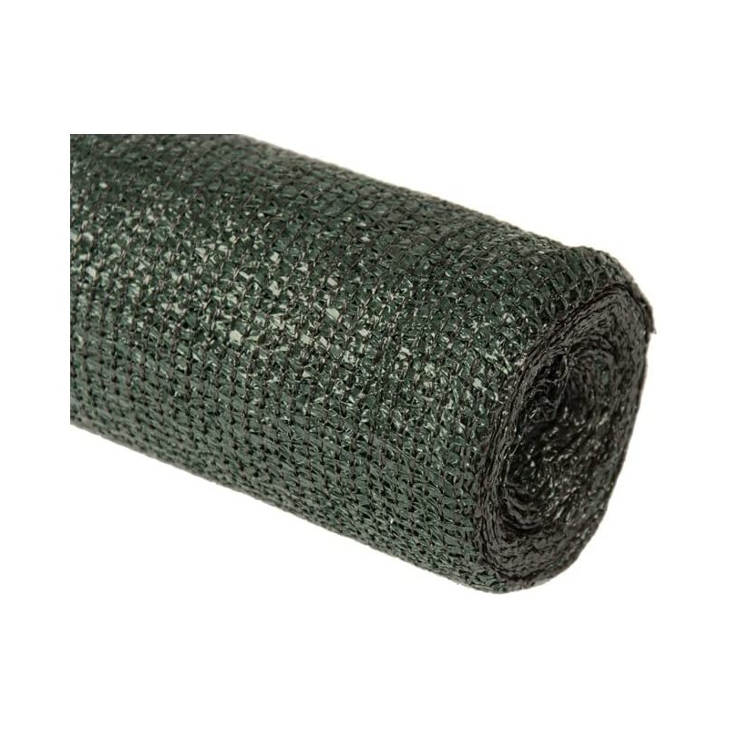 Dark green shading mesh 1.5 x 50 m, 75% concealment Dark green shading mesh 1.5 x 50 m, 75% concealment