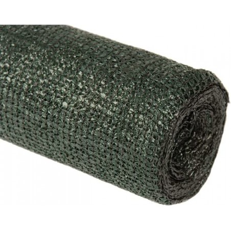 Rete ombreggiante verde scuro 1,5 x 50 m, occultamento 75%.