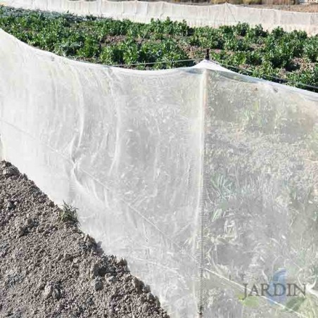 Gray mosquito netting 0.8 x 30 meters, fiberglass 120 gr/m2
