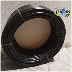 Tuberia de Riego por Goteo 16 mm | 25 Metros Sin Gotero Incorporado | Tubo goteo 16mm agricola negro