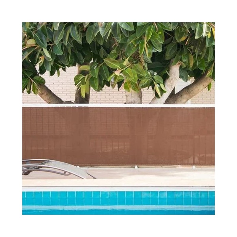 Rete ombreggiante 1 x 50 metri, marrone, ombra al 90% per giardini, terrazze e delimitazione di appezzamenti