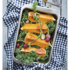 LACOR Teglia in metallo Rustidera per forno inox 30 x 21 x 5,5 cm