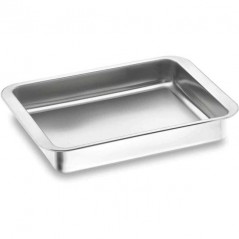 LACOR Bandeja metálica Rustidera para horno Inoxidable
