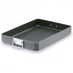 LACOR Antihaftbeschichtetes Rotisserie-Tablett aus Aluminium mit Klappgriff 50 x 35 x 7 cm