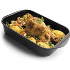 LACOR Bräter für Backofen aus Antihaft-Aluminiumguss 34 x 28 x 8 cm