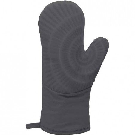  LACOR Mitten Kitchen Cotton and Silicone Glove - Black - 33 cm