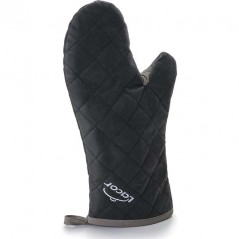 LACOR Küchenhandschuh aus schwer entflammbarem Stoff 36 cm - Schwarz