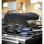 Guante de Cocina Lacor | Retardante a Llamas | Tela | Negro | 36 cm | Guante térmico profesional | Lacor