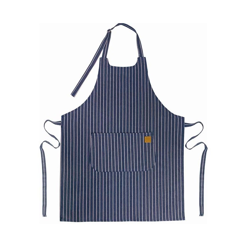 Tablier de cuisine unisexe, Tablier au design simple, élégant et original, mesure 68x83 cm, Bleu Marine