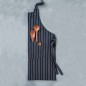 LACOR Unisex Kitchen Apron Paris Design - Measures 68x83 cm - Navy Blue Color  LACOR Unisex Kitchen Apron Paris Design - Measures 68x83 cm - Navy Blue Color