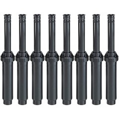 15 x Diffuseur d'arrosage Rain Bird US418 avec buse réglable 18VAN, portée 5,2 m, Tuyère d'irrigation hauteur de tige 10 cm