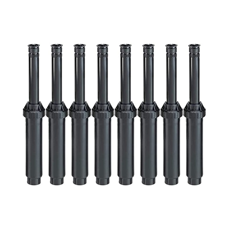 15 x Diffuseur d'arrosage Rain Bird US418 avec buse réglable 18VAN, portée 5,2 m, Tuyère d'irrigation hauteur de tige 10 cm