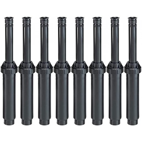 Pack 15 Difusores de riego Rain Bird US418 | Alcance 5,2 metros, 0 a 360º | Aspersor con Elevación 10 cm, Cuerpo 15 cm