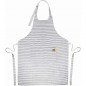  LACOR Unisex Kitchen Apron Milan Design - Measures 68x83 cm - Color White/Blue with stripes