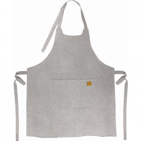 Tablier de cuisine unisexe, Tablier au design simple, élégant et original, mesure 68x83 cm, Gris marbré