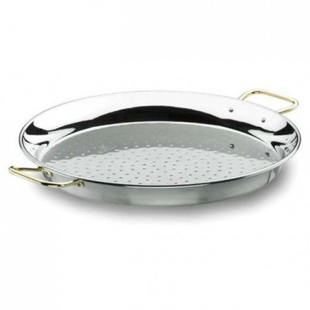 Klassische Paella aus valencianischem Edelstahl [55 cm - 16 Portionen]