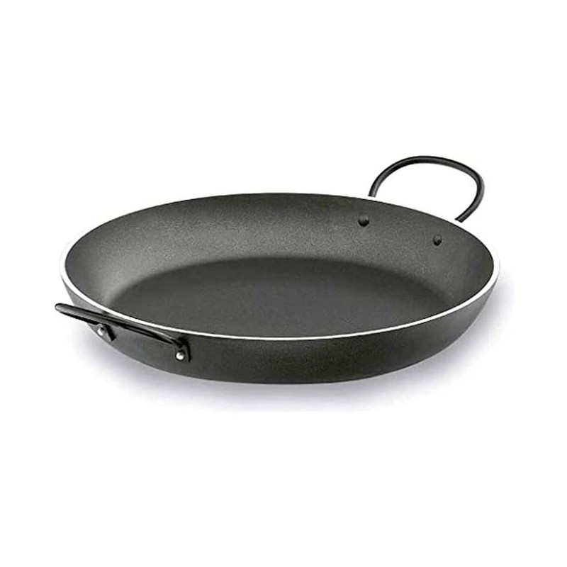 Poêle à paella robuste en aluminium antiadhésif Lacor - 24 cm