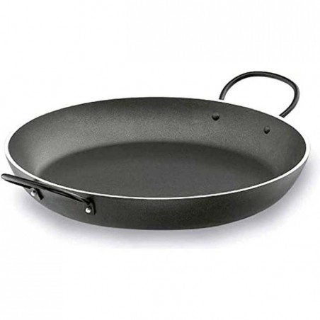 Poêle à paella robuste en aluminium antiadhésif Lacor - 28 cm