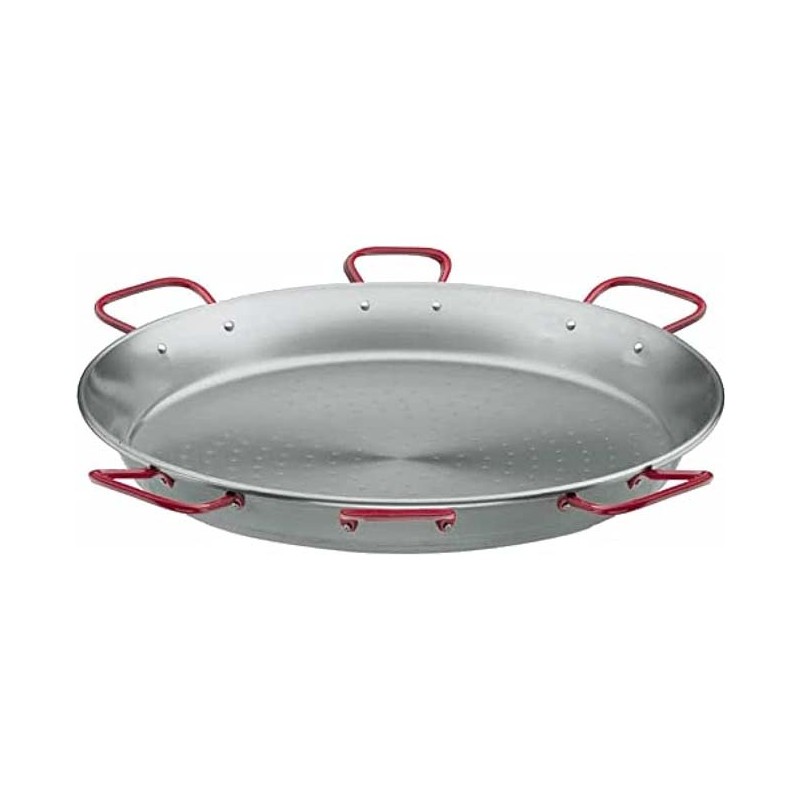 Paellera Lacor Classic Steel | 6 Alças | 130 cm | 200 Porções | Paellera Industrial | Lacor Paellera Lacor Classic Steel | 6 Alças | 130 cm | 200 Porções | Paellera Industrial | Lacor