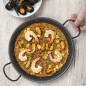 Poêle à paella en acier au carbone Lacor, antiadhésive [28 cm - 3 portions], revêtement écologique