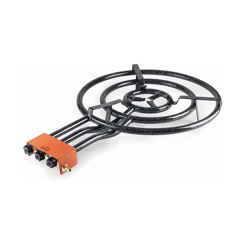 Fornello per paellero Lacor a gas butano 30-50-70 cm, 3 fuochi per padelle da 38 a 90 cm Fornello per paellero Lacor a gas butano 30-50-70 cm, 3 fuochi per padelle da 38 a 90 cm