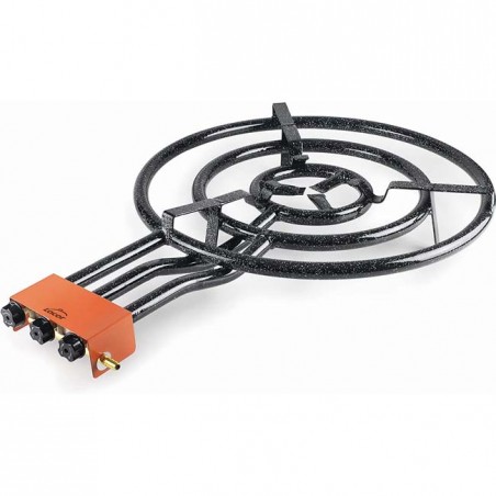 Fornello per paellero Lacor a gas butano 30-50-70 cm, 3 fuochi per padelle da 38 a 90 cm