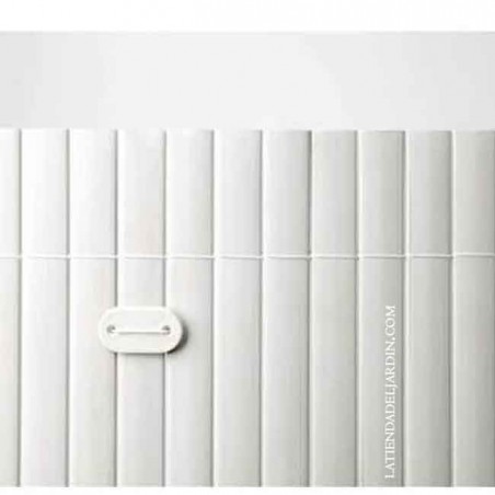 Cañizo ocultación doble cara 1,5 x 3 metros, PVC blanco