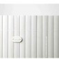 Canisse Synthétique PVC double 1,5 x 3 m avec Cannes Entières blanc, Brise-Vue pour Jardins, Balcons et Clôtures