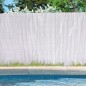 CAÑIZO ocultación DOBLE CARA 2 x 3 m, PVC blanco, aporta un aspecto moderno, elegante y diferente en su jardín o terraza