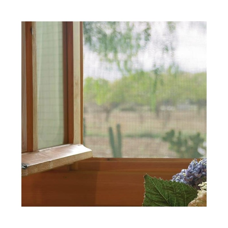 Moskitonetzstoff 1 x 30 m | Grünes Fenstergewebe | Zuschneidbares Moskitonetz | Mückenschutzmittel 120 g/m²