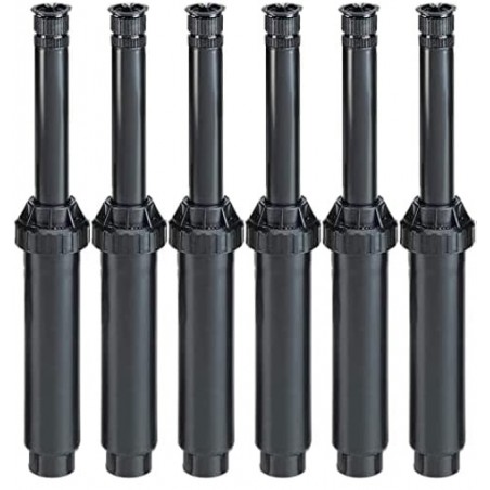 Pacote com 6 difusores de irrigação Rain Bird US415 | Alcance de 4,5 metros, 0 a 360° | Aspersor com elevação de 10 cm, corpo de