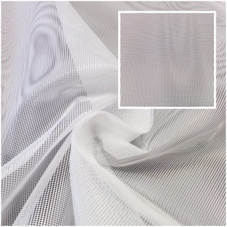 Weißes Moskitonetz 0,8 x 3 Meter, 80 gr/m2 Polyester