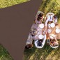 Vela de Sombra Triangular Impermeável 5 x 5 x 5 m | Poliéster Marrom com Proteção UV | Toldo de Sombra para Área Externa Vela de Sombra Triangular Impermeável 5 x 5 x 5 m | Poliéster Marrom com Proteção UV | Toldo de Sombra para Área Externa