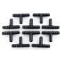 Pack Accesorios para Tuberia Riego por Goteo 16 mm: 10 Te + 4 Codo + 2 Enlace + 5 Tapon + 2 Llaves + 10 Piqueta Pack Accesorios para Tuberia Riego por Goteo 16 mm: 10 Te + 4 Codo + 2 Enlace + 5 Tapon + 2 Llaves + 10 Piqueta