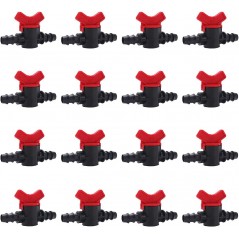  16 Pieces 16mm Drip Irrigation Switch Valve, 16mm Pipe Wrench