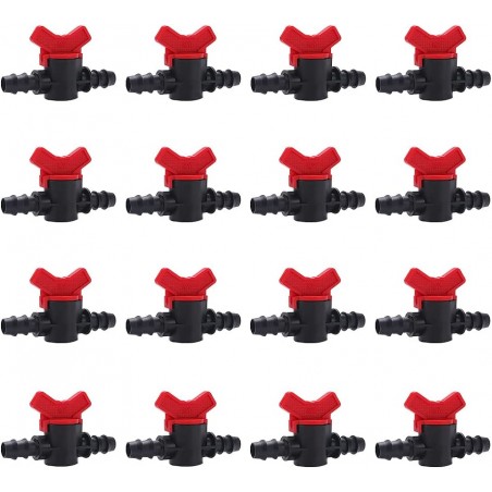  16 Pieces 16mm Drip Irrigation Switch Valve, 16mm Pipe Wrench