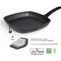 LACOR Aluminum Non-stick Grill Pan, Square Grill 28 x 28 cm LACOR Aluminum Non-stick Grill Pan, Square Grill 28 x 28 cm