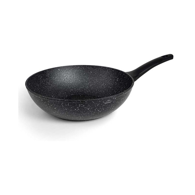 Poêle Wok Antiadhésif fabriqué en aluminium forgé de qualité, Ø28cm, écologique et sans PFOA, noir…