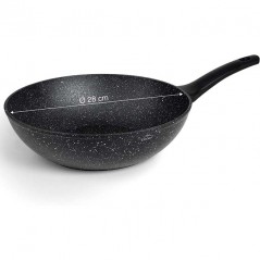  LACOR Non-Stick Wok Frying Pan, made of quality forged aluminium, Ø28cm, Black