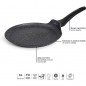 Forma para crepes 24 cm | Forma para panquecas 24 cm | Máquina de crepes de alumínio forjado 24 cm | Antiaderente | Adequada par Forma para crepes 24 cm | Forma para panquecas 24 cm | Máquina de crepes de alumínio forjado 24 cm | Antiaderente | Adequada par