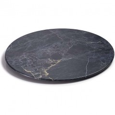 Plateau rond en mélamine avec finition marbre Lacor - Ø 44 cm