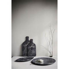 LACOR Tisch mit Melamingriff - Marmoroptik [40 x 20 cm]