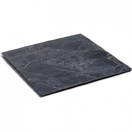  LACOR Square tray with marble style finish.  Measurements: 28.5 x 28.5 x 0.9 cm