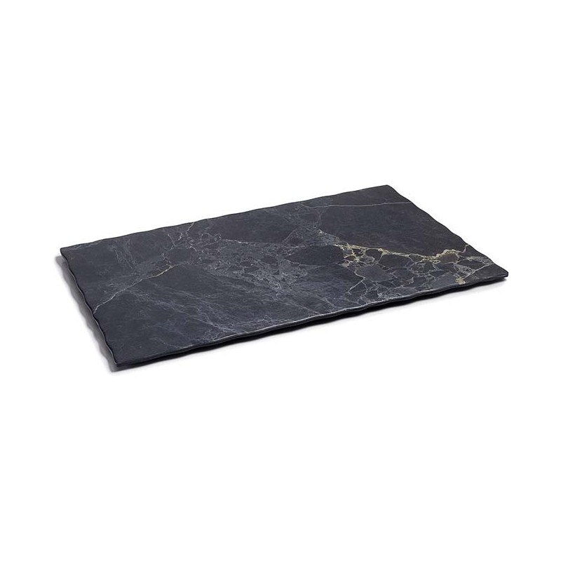 Rectangular tray with marble-style finish [53 x 32 cm] , Lacor