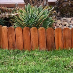 Glatt getönte Bordüre 30 x 1,4 x 120 cm, ideal für die Gartendekoration