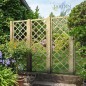 Poteau en bois carré, 7x7 cm pour le jardin, hauteur 80 cm. Utile pour la construction de clôtures, décoration, pergolas...