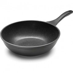 Wok Eco Pierre en Aluminium 28 cm Lacor, Noir