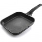  LACOR Grill Pan - Smooth Eco Stone Grill - Black [24 x 24 cm]