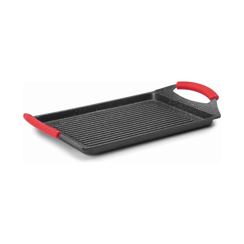  LACOR Grill Plate Eco Stone - Black, Aluminum [33 x 25 cm]