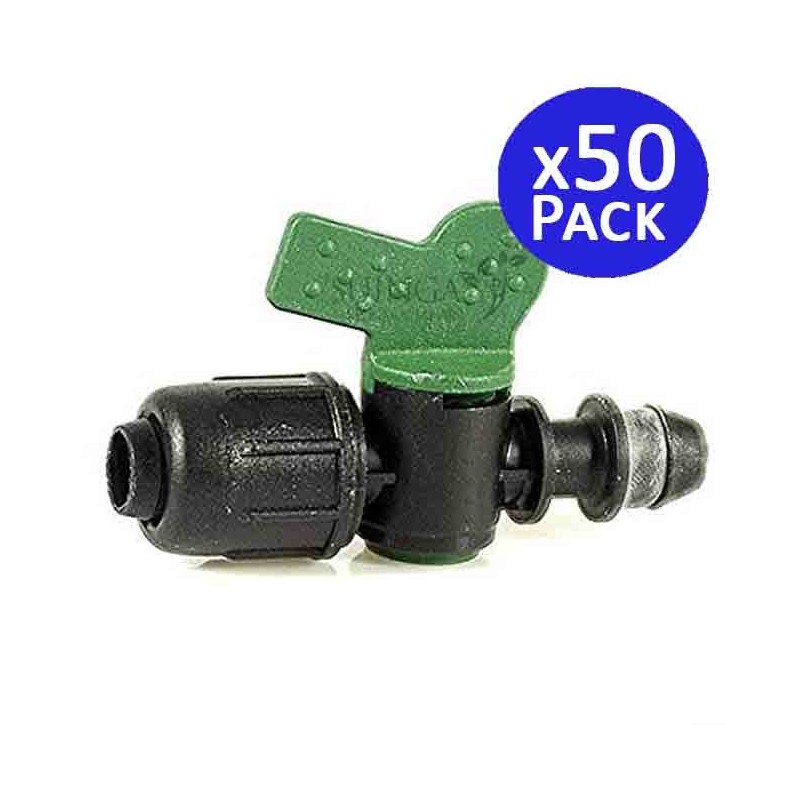 Lot de 50 Vanne départ PE avec joint pour gaine Ø16mm pour système d'arrosage Lot de 50 Vanne départ PE avec joint pour gaine Ø16mm pour système d'arrosage